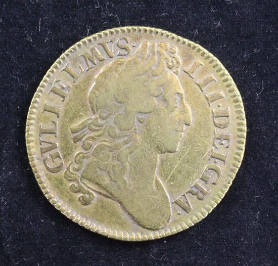 A William III gold guinea, 1701,